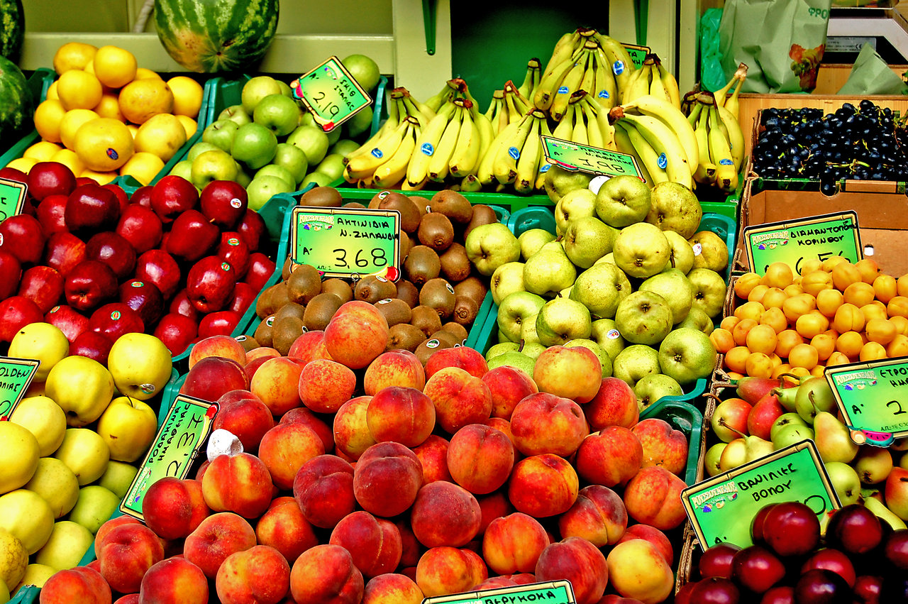 Сезонные овощи и фрукты Кипра